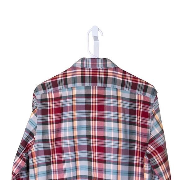 Ralph Lauren Women's Shirt Button Up Multicolor Plaid Classic Fit Blouse Top 10 - Picture 7 of 9